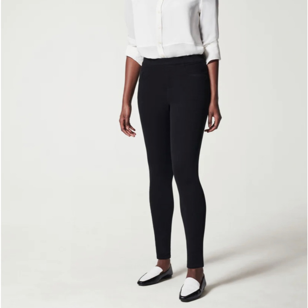 Spanx Jean-ish Ankle Leggings black medium 6 or 8